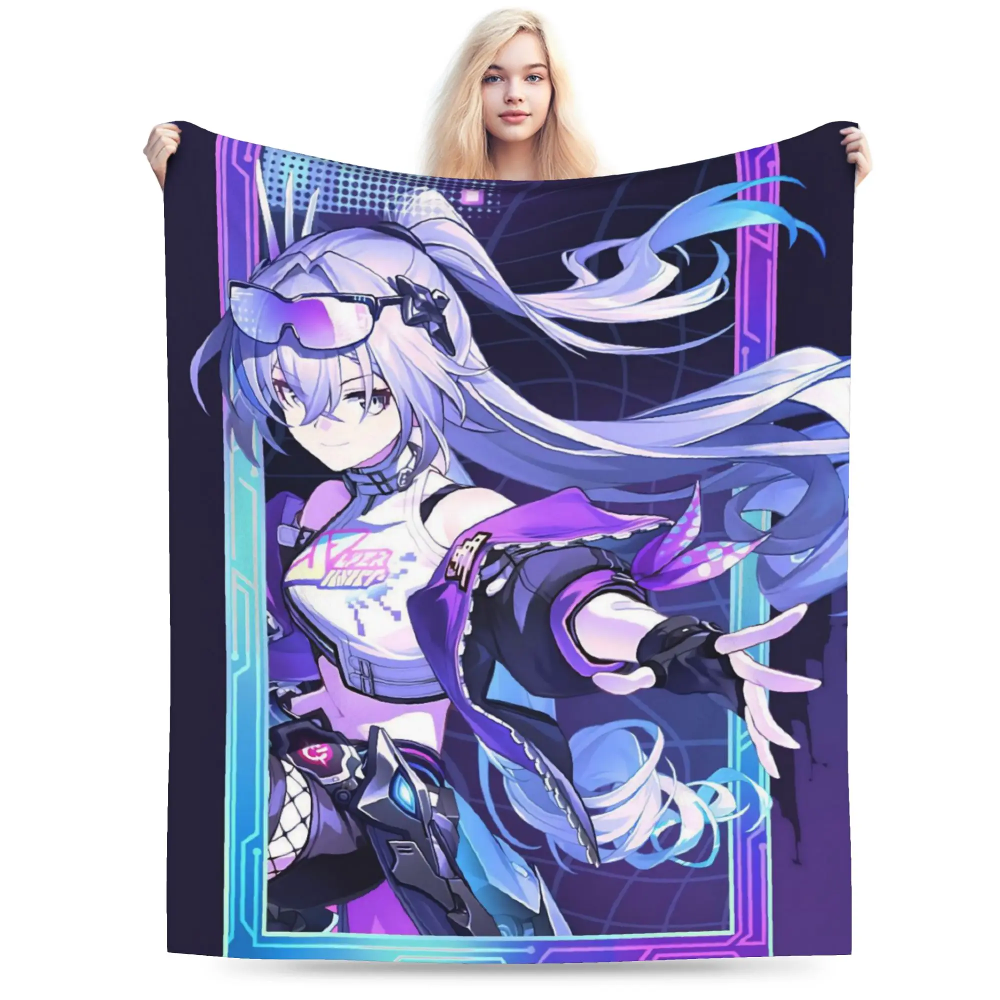 Honkai Star Rail Throw Blanket for Couch  Soft Fuzzy Plush Blanket 50x60 Inch Multi-size Bedspread for All Seasons