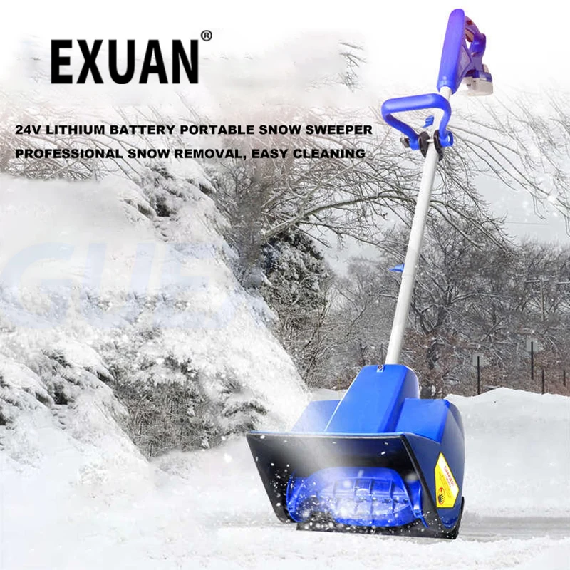 

Electric Snow Sweeper Lithium Battery Street Snow Removal Machine Garden Sweeping Machine Courtyard Cleaning Tool Snow Equipment