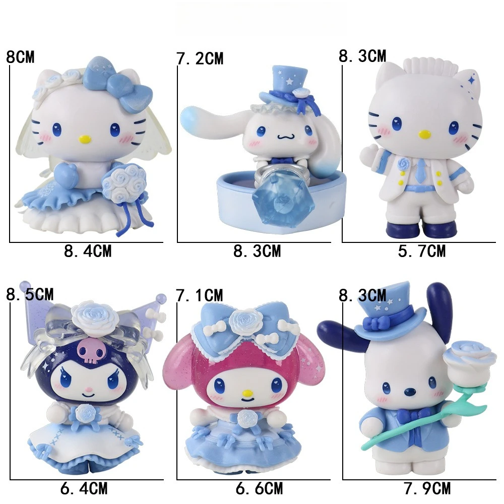 Romantic Wedding Series Blind Box Figurines Cute Couple Dolls Desktop Ornaments Trendy Collectible Model Toy Home Decor Gift view 5