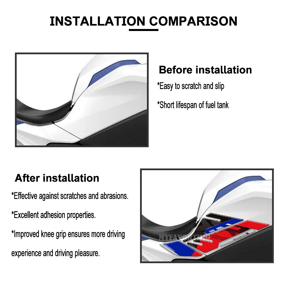 ثلاثية الأبعاد الراتنج دراجة نارية خزان الوقود الغاز وسادة واقية ملصقات مائي لسيارات BMW S1000XR S 1000 XR S1000 M1000 M1000XR 2020 - 2024 #4