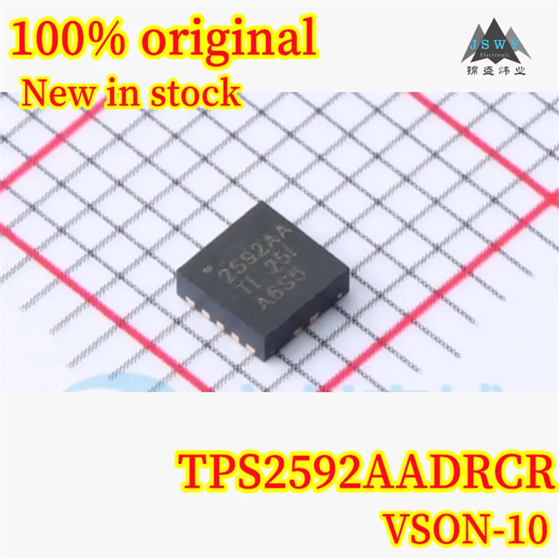 

(5/20pcs) TPS2592AADRCR TPS2592AA 2592AA VSON-10 100% new original overcurrent protection power switch chip spot