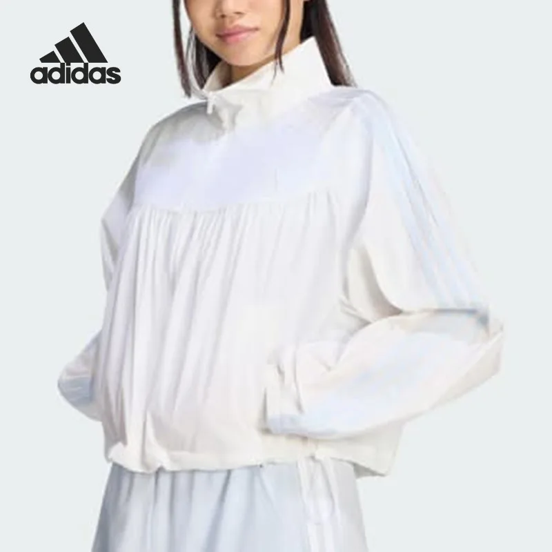 AdidasDance Ladies Loose Casual Sports Striped Jacket KZ4200