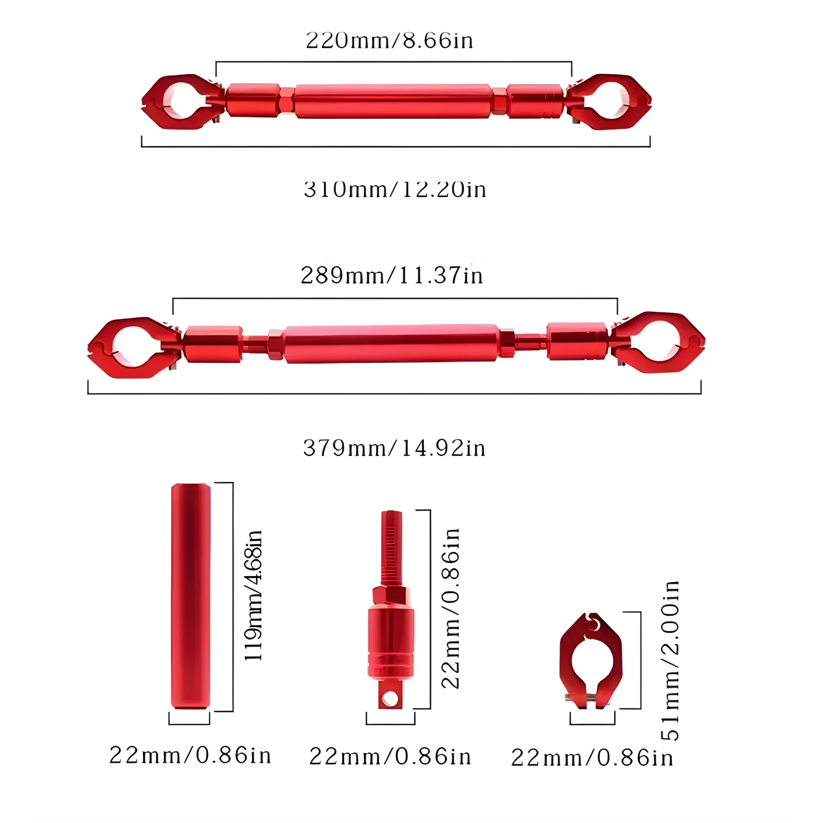 For HONDA PCX 125 150 160 PCX125 PCX150 PCX160 Motorcycle Accessories Adjustable Multifunction Crossbar Handlebar Balance Bar