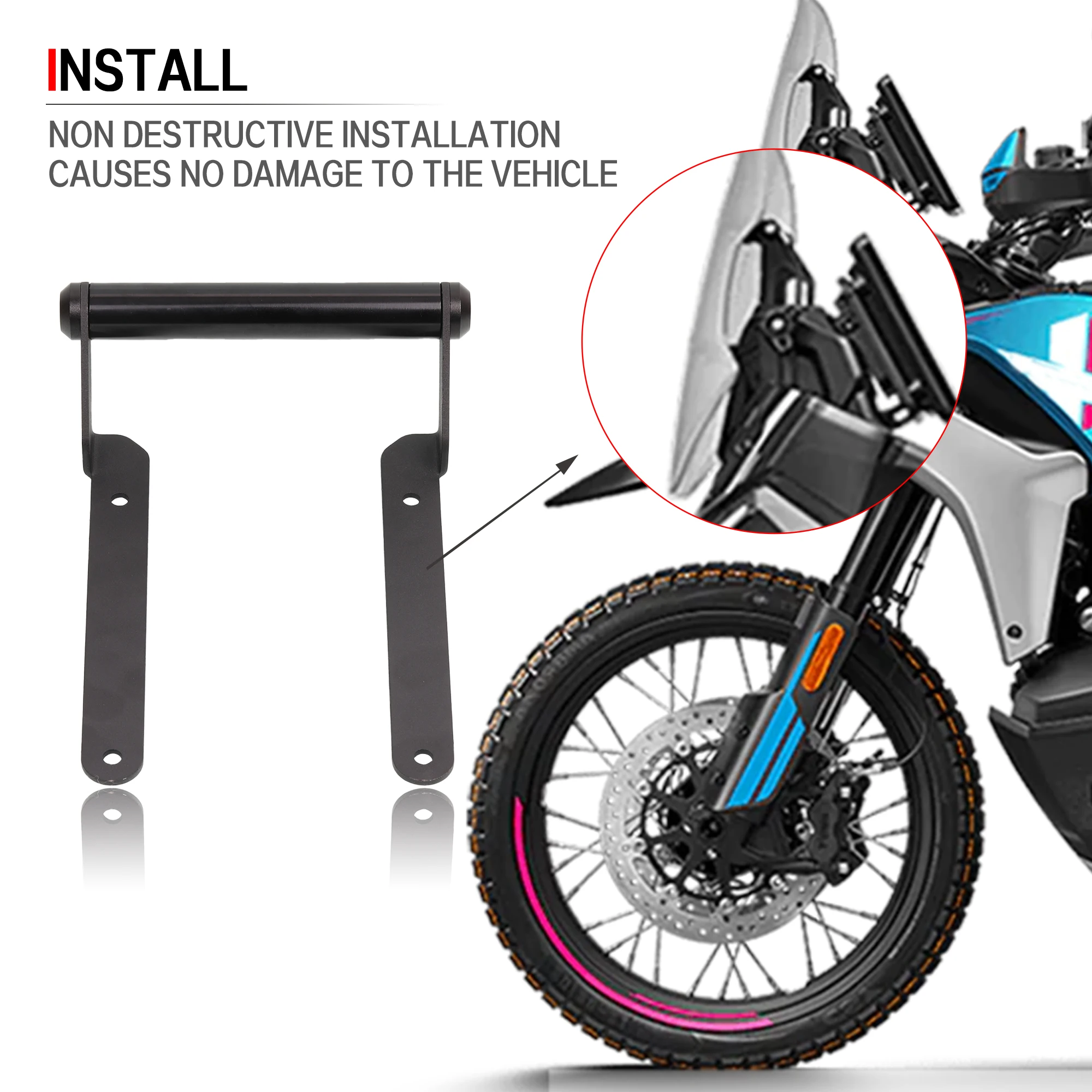 For CFMOTO 800MT-X 800MTX 2024 New Motorcycle MTX800 Accessories GPS Mount Phone Holder Navigation Bracket 800 MT-X