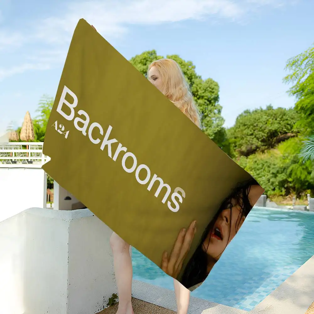 Internet Creepypasta T-The B-Backrooms Movie Beach Towel Colorful Bath Towels for Girl Microfiber Quick Dry Custom Sand Free