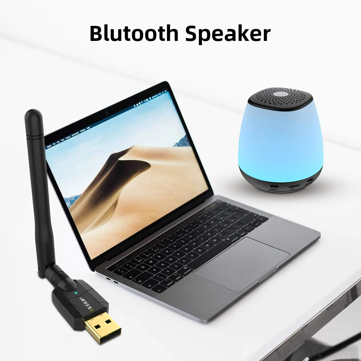 EDUP 100M Bluetooth Adapter USB Bluetooth 5.1 Wireless Receiver Transfer For PC and Desktop Audio Wireless Mouse Adapter