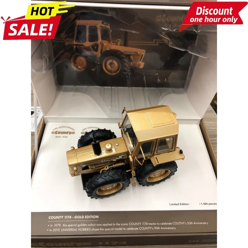 

For UH 1:32 FORD COUNTY 1174 Ford Tractor Gold Limited Edition Model Gift Box 6211
