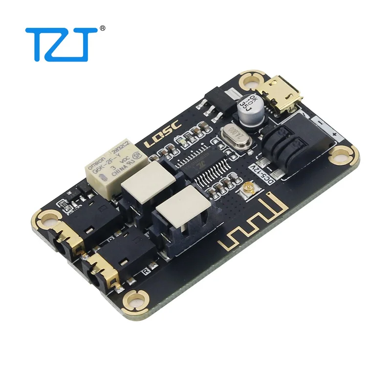 Плата TZT MP3 Bluetooth декодера BT4.2, модуль стереозвука с поддержкой AUX входного сигнала, широкая антенна напряжения