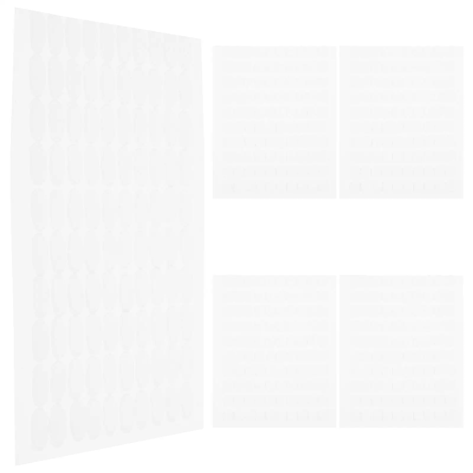 

500 Pcs Transparent Sticky Nails Clear Removable Double Sided Adhesive Wall Mount Simple Installation Safe Practical