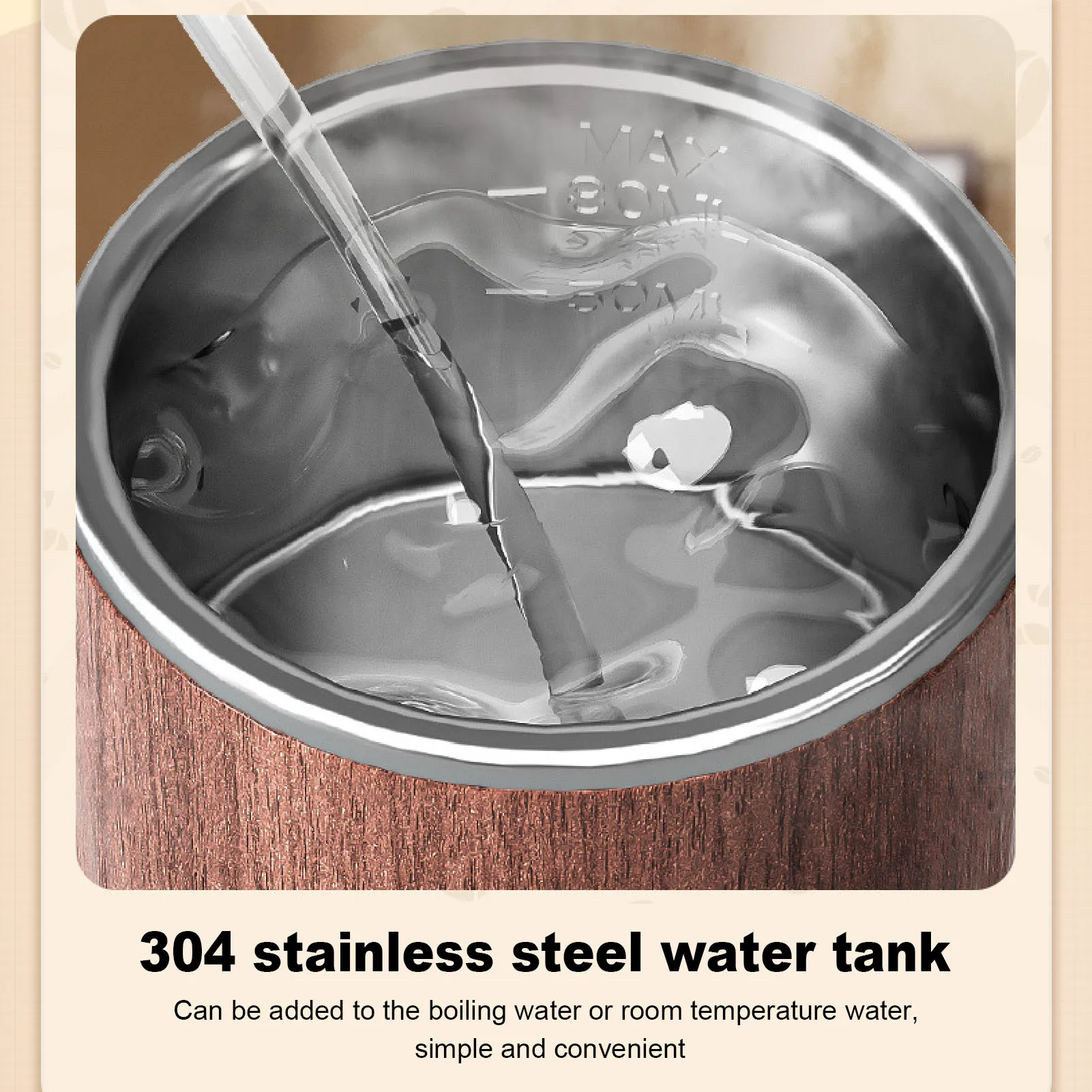 ماكينة صنع القهوة المحمولة 20 بار استخراج التدفئة الذاتية 304 الفولاذ المقاوم للصدأ 7500 مللي أمبير قابلة للشحن اللاسلكي السفر الكهربائي