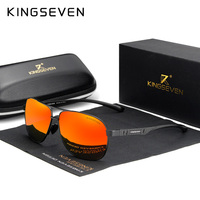 KINGSEVEN Brand Men Sunglasses Polarized Aluminum UV400 Mirror Sun Glasses Women