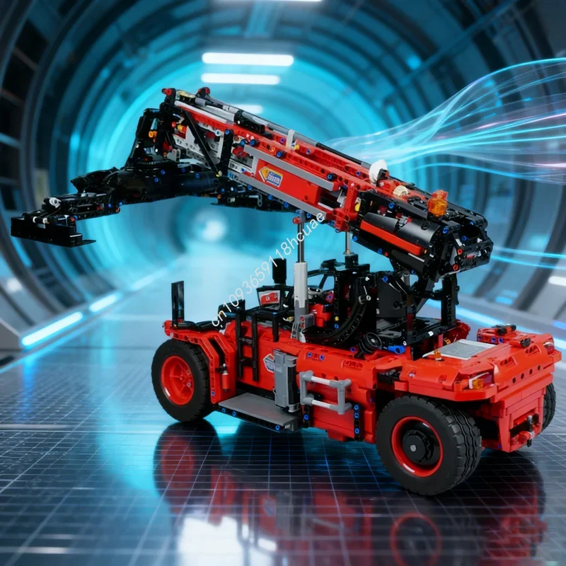 

3500pcs MOC C model Reach Stacker Technical Building blocks Construction DIY creative idea Brick Christmas gift toy Birthday