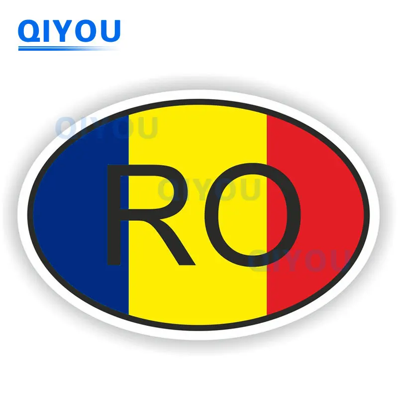 

High Quality Reflective Ro Romania Flag Car Stickers Are Suitable for PVC Decal Used for Helmet Off-road Vehicle Body Surfboards