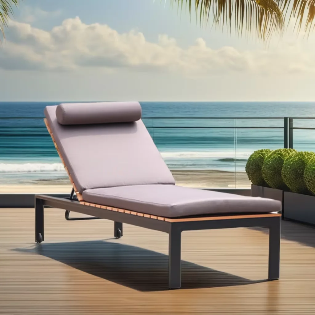 xx-Wood High End Outdoor Chaise Lounge Hotel Commercial Project Poolside Sun Lounger Chair Manufacturer Garden Furniture