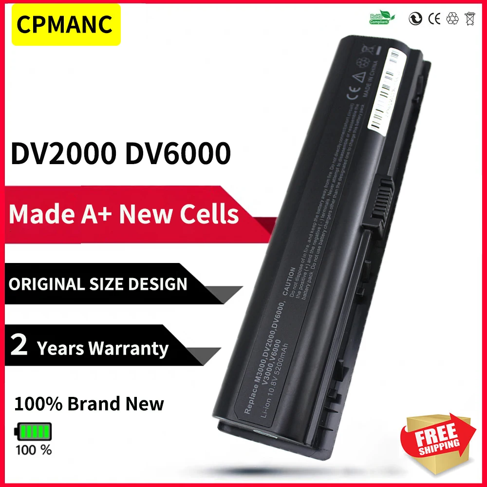 

CPMANC Laptop Battery For HP Pavilion dv2000 dv6000 dv6400 dv6700 dv6900 DV6400 DV6500 G6000 G7000 HSTNN-IB42 HSTNN-LB42