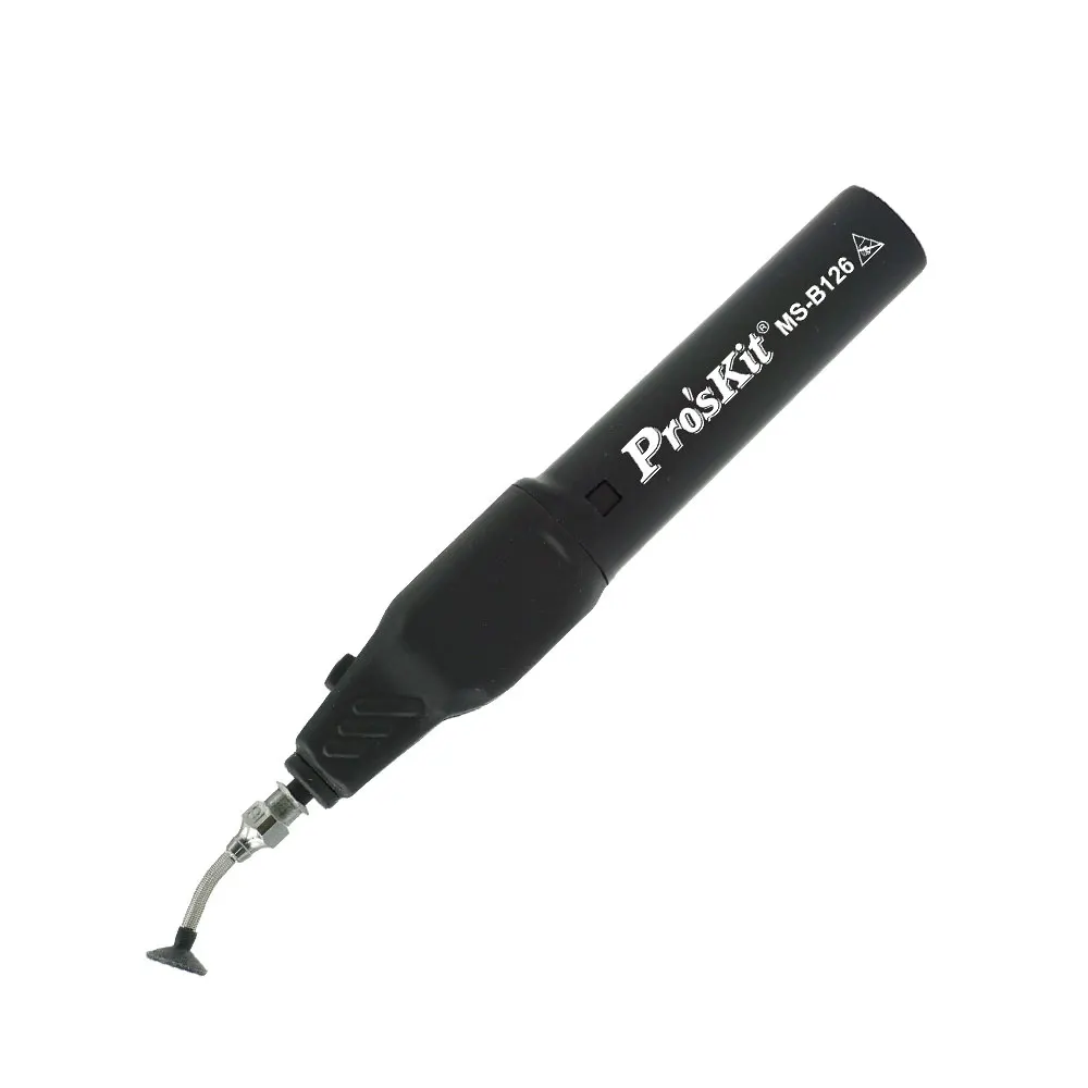 Pro'sKit MS-B126 silny elektryczny uchwyt próżniowy antystatyczny przyssawka do SMT układ scalony części elektroniczne urządzenie pochłaniające obiektyw