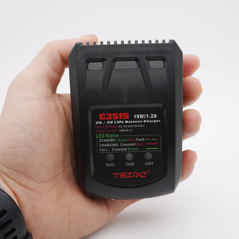 Carregador de Bateria Equilibrado para Helicóptero RC, Fonte de Alimentação de Lítio Lipo, 15W, 1.2A, EU, US Plug, B3Pro Compact 2S, 3S, C3S15