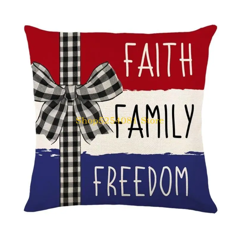 AXYC 45x45cm Independence Day Pillowcase Pillow Cover Reusable Suppliess