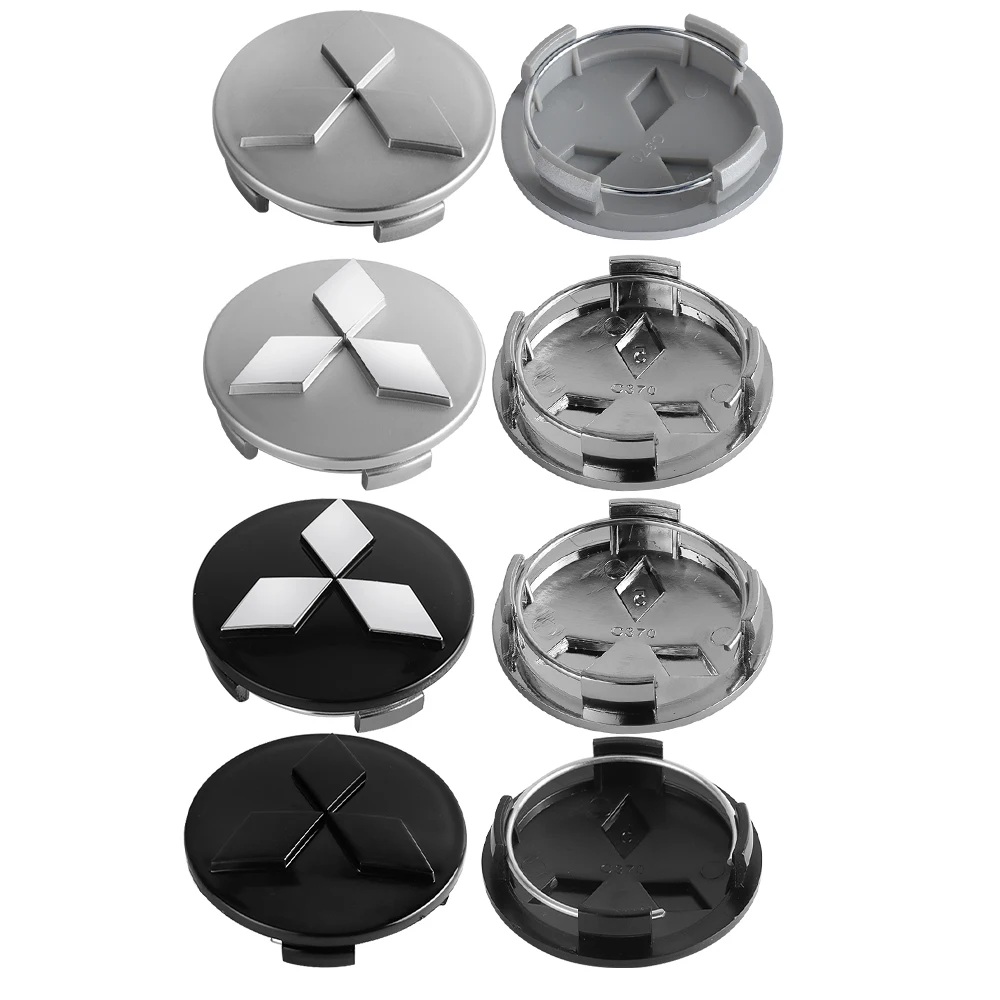 4pc 60mm Car Wheel Center Hub Cap Sticker Original Modified Rim Cover Decal Accessories For Mitsubishi Outlander 200 EX10 Pajero