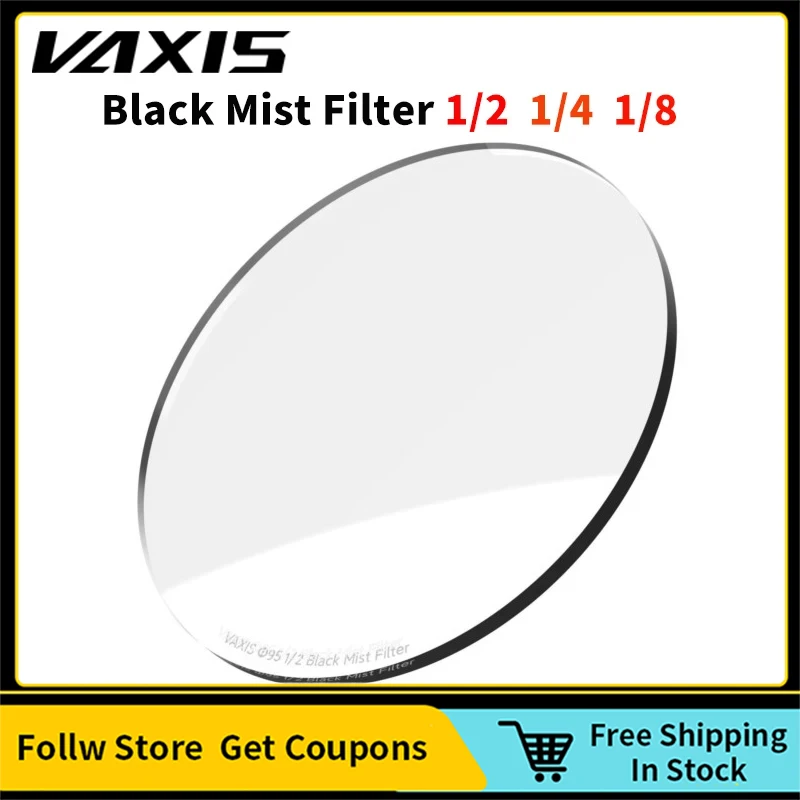 Vaxis 95mm Black Mist Filter 1/2 1/4 1/8 for Tilta Mirage Matte Box MT-16