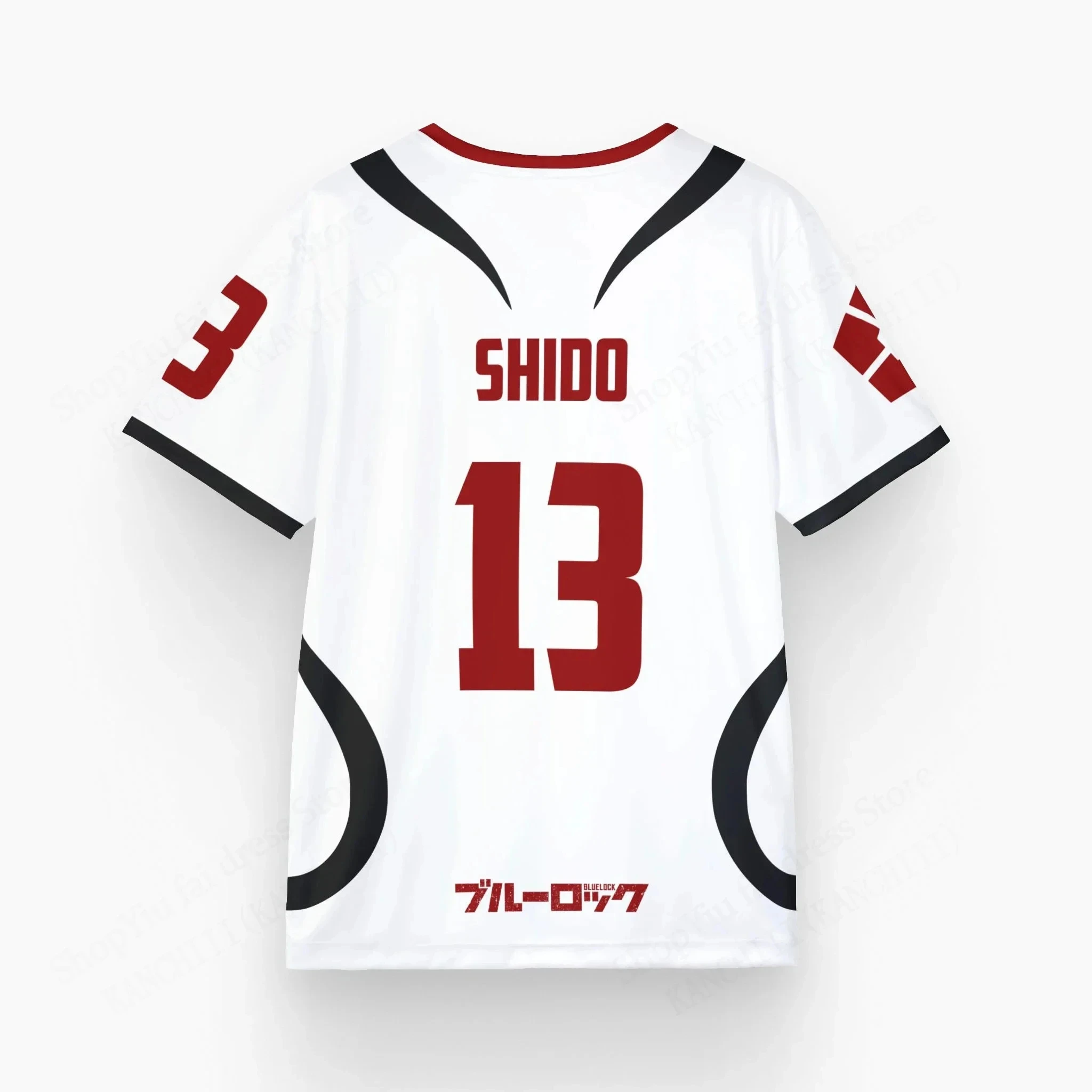 

2025 Fashion Anime Blue Lock 3d Printed Oversize Men's T-Shirt Sports Quick Drying Breathable Football Match Jersey Uniform