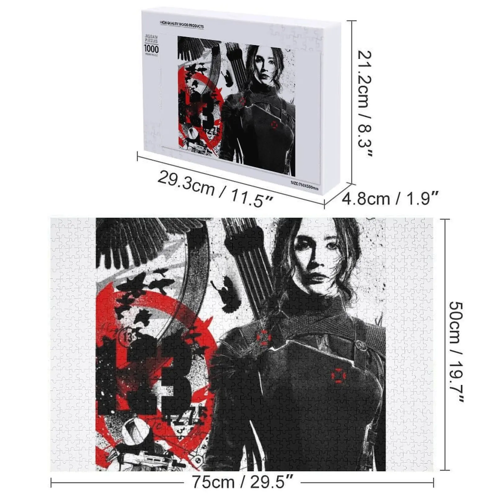 The Hungers Games Ritratto Puzzle Composizioni in legno per bambini Giocattoli di Natale Giocattoli per bambini Puzzle in legno per adulti