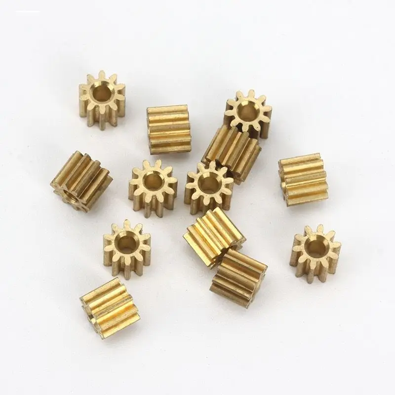 

Brushless Toy Drone Motor Metal Copper Gears High Precision 0.5 Module Close Fit 2mm 2.3mm 3mm 3.17mm 5mm Motor Shaft Diameter