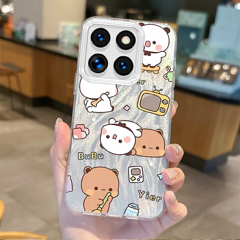 Cute BuBu DuDu Couple Cartoon Phone Case For Xiaomi 15 Pro Case Poco X6 X3 F6 M6 M4 Pro C75 13T 14T 11X 11 Lite Shockproof Cover