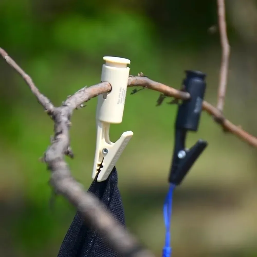 10Pcs Mini Clothesline Positioning Clip Windproof Nylon Camping Clothespin Outdoor Multi-function Laundry Pegs Clip