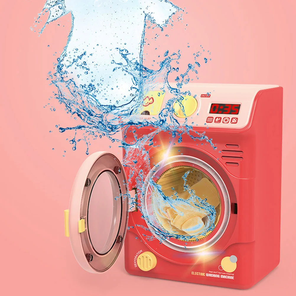 Simulation Washing Machine Toy Mini Washer Simulated Home Appliance Toddlers Plaything