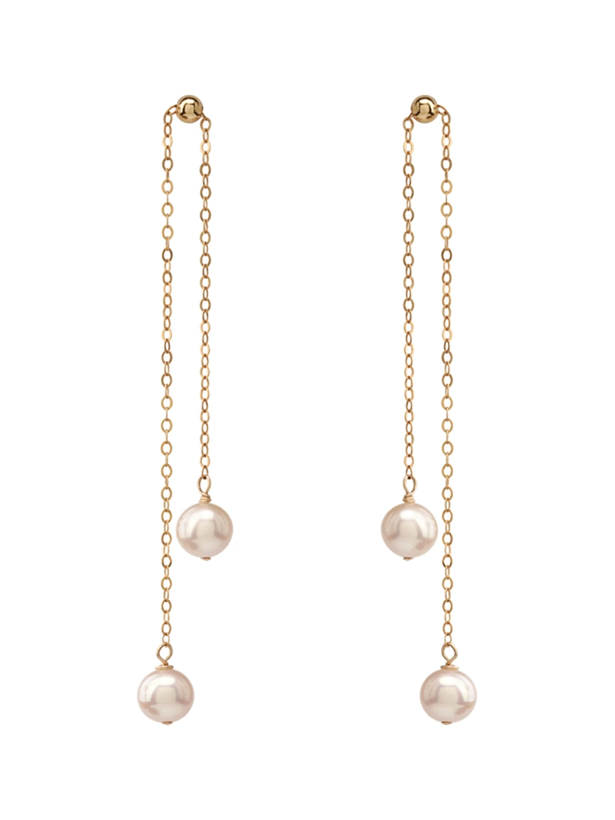 

Lii Ji Real Pearl 14k Gold Filled Studs Long Earrings Delicate Women Jewelry
