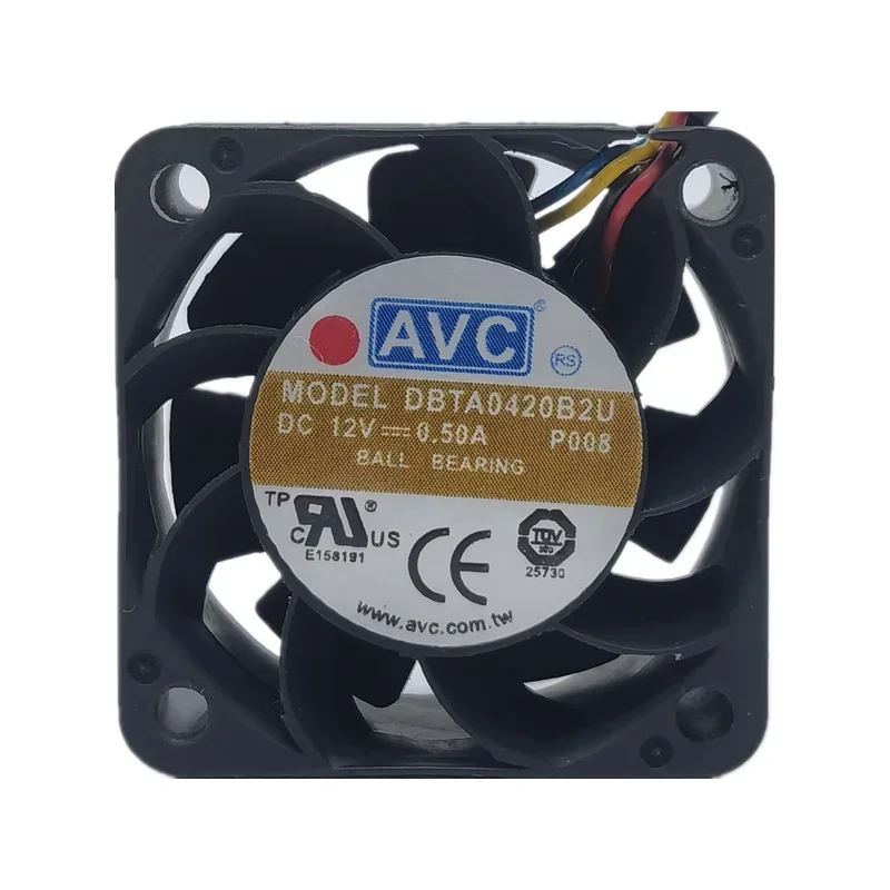 DBTA0420B2U-P037 32030087 -001 Kipas 4Cm 40Mm 40X40X20Mm DC12V 0,50A 4 Baris Kipas Pendingin Volume Tinggi untuk Sasis Server Kecil