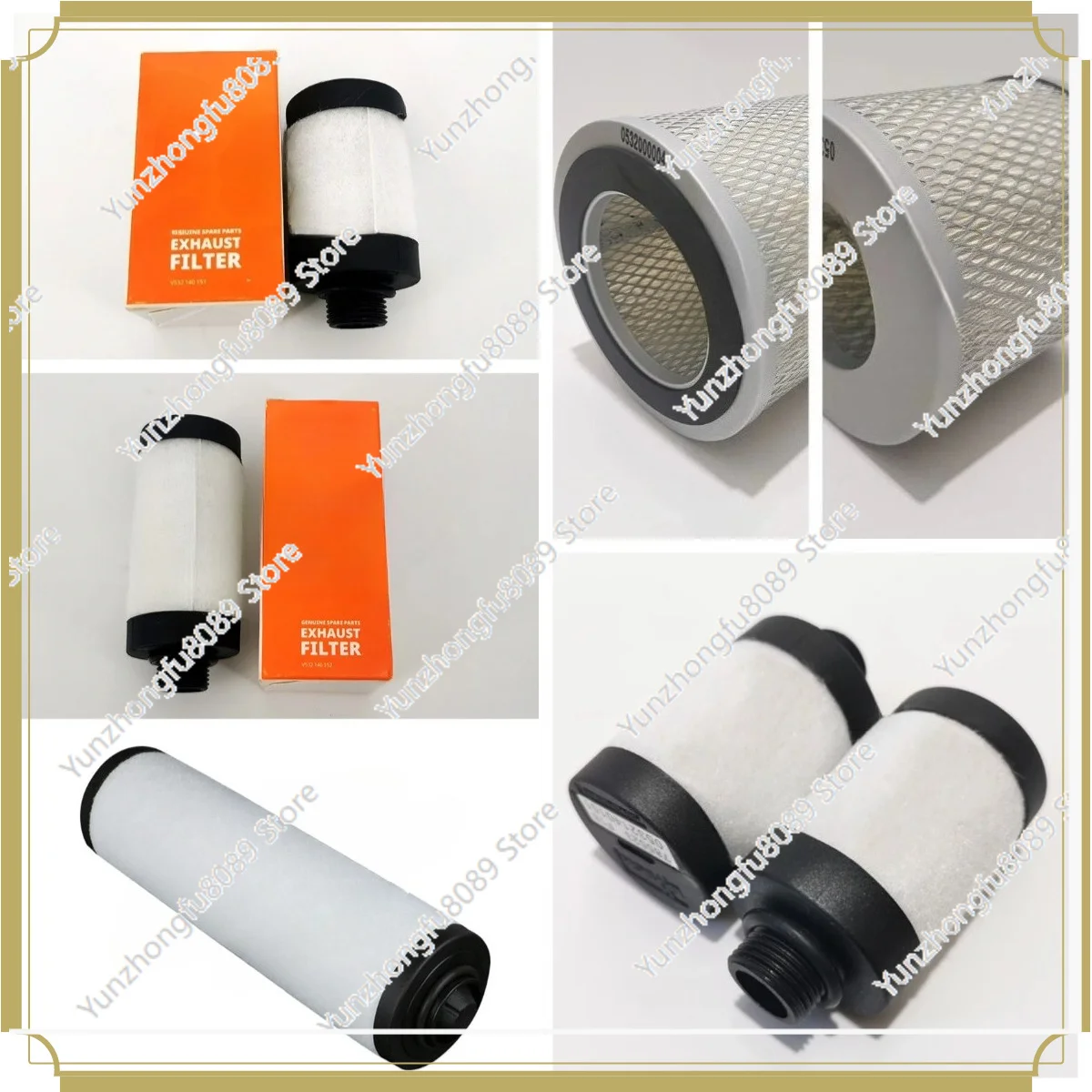 

Exhaust Filter Air Pump Oil Filter PO0008 PO0004 0532140151 0532140153 0532140152 Air Filter Pump Components