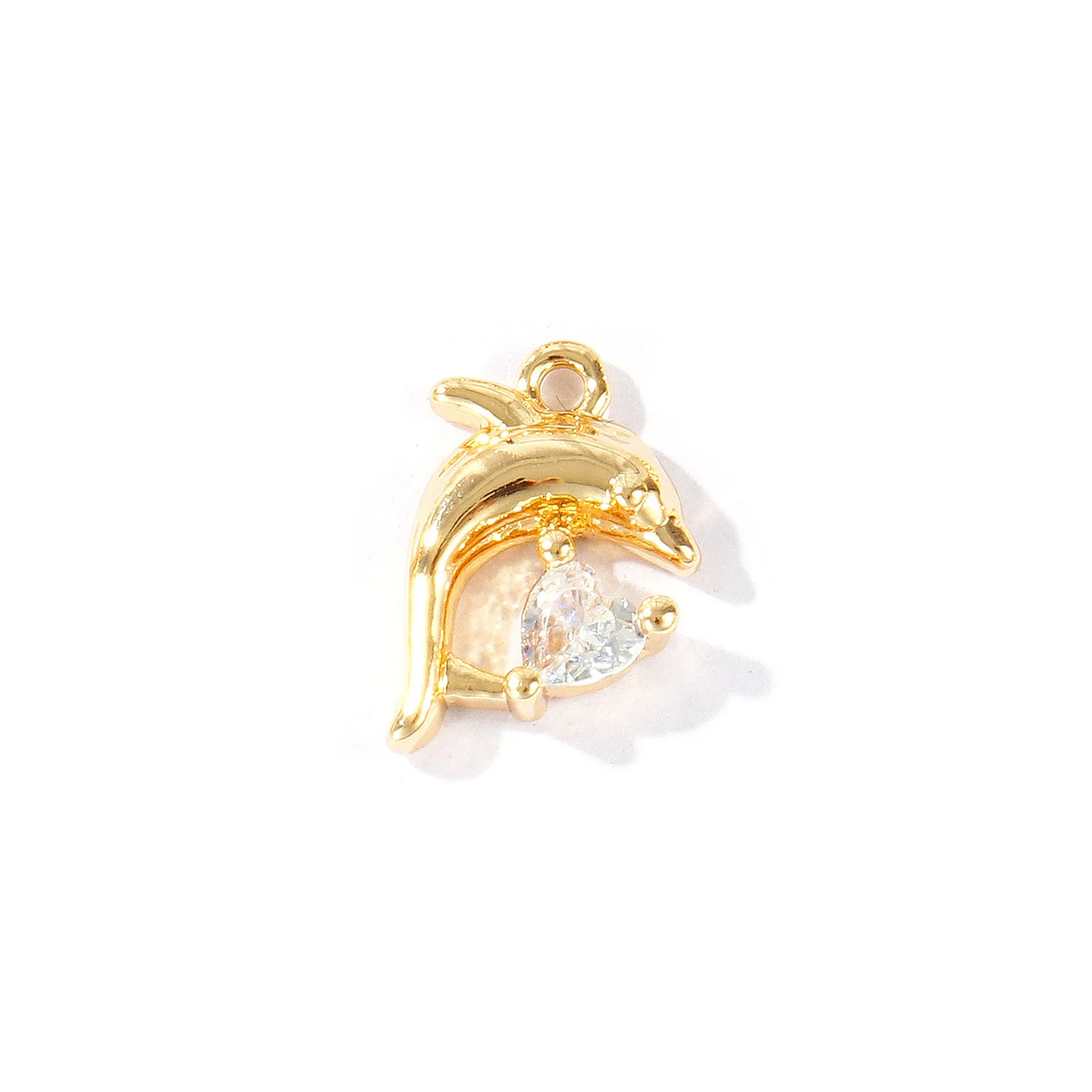 2 Stück Messing-Anhänger Meeresmuschel Seestern Strass 18K vergoldete Anhänger für DIY Halsketten Ohrringe Schmuckzubehör Großhandel – Detail 1
