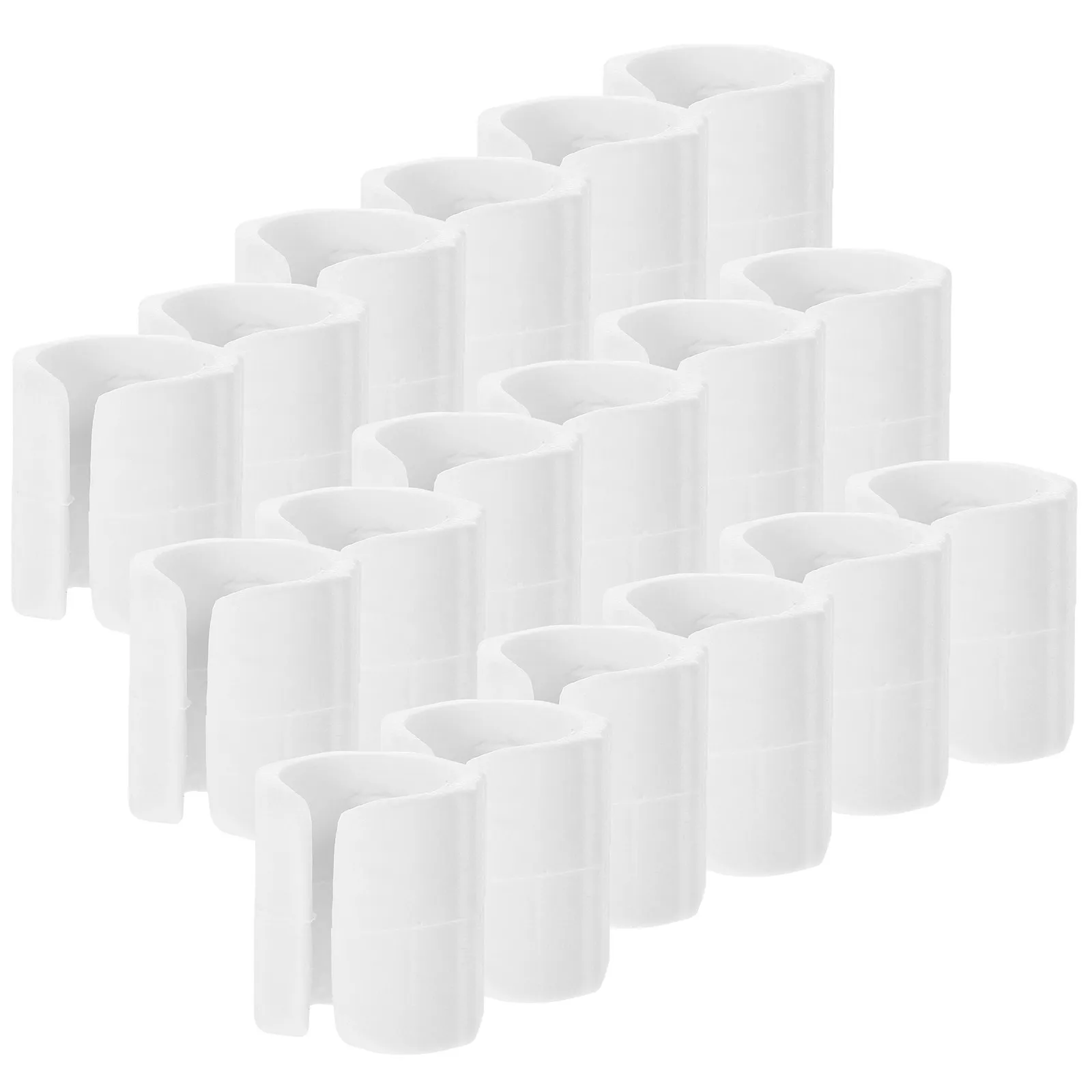 50Pcs Chair Leg Floor Protectors Plastic U-Shaped Foot Covers Easy Install Non-Slip Furniture Feet Protectors for Office Chairs