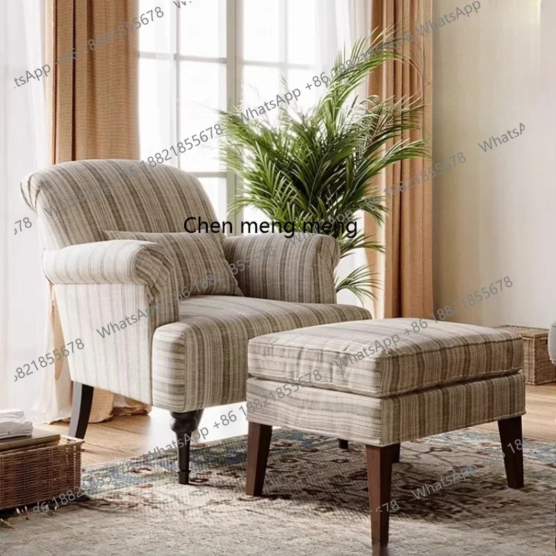 

Американский Ретро Повседневный Диван Тигр Гостиная Балкон Полосатый Одиночный Диван Кресло