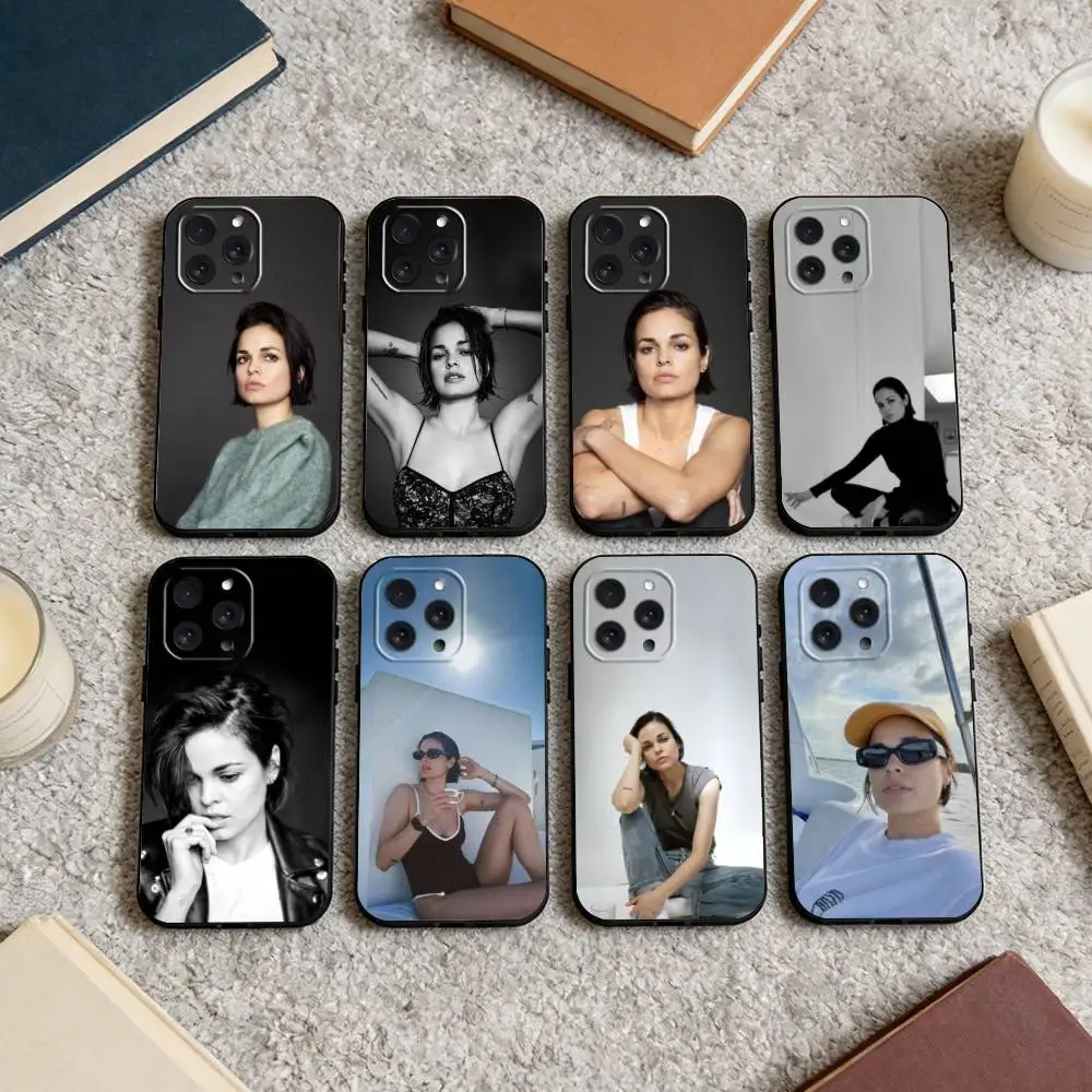 

L-Lina E-Esco Phone Case For iPhone 16,15,14,13,12,17,Pro Max,Plus Silicone Black Case