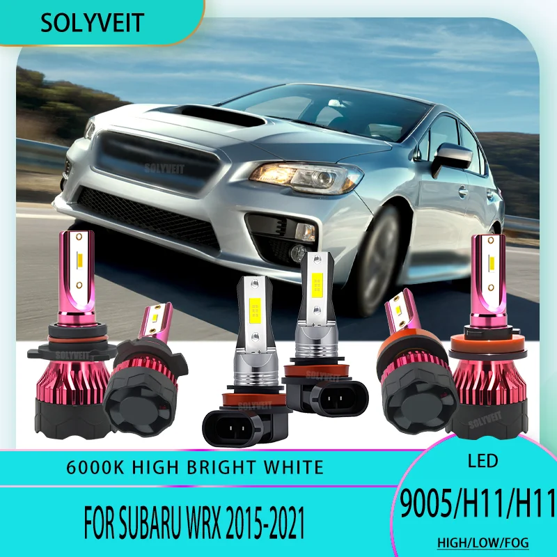 

easy to install led headlight Foglight High Low foglight Kit HB3 H11 H9 H8 711 For Subaru WRX 2015 2016 2017 2018 2019 2020 2021