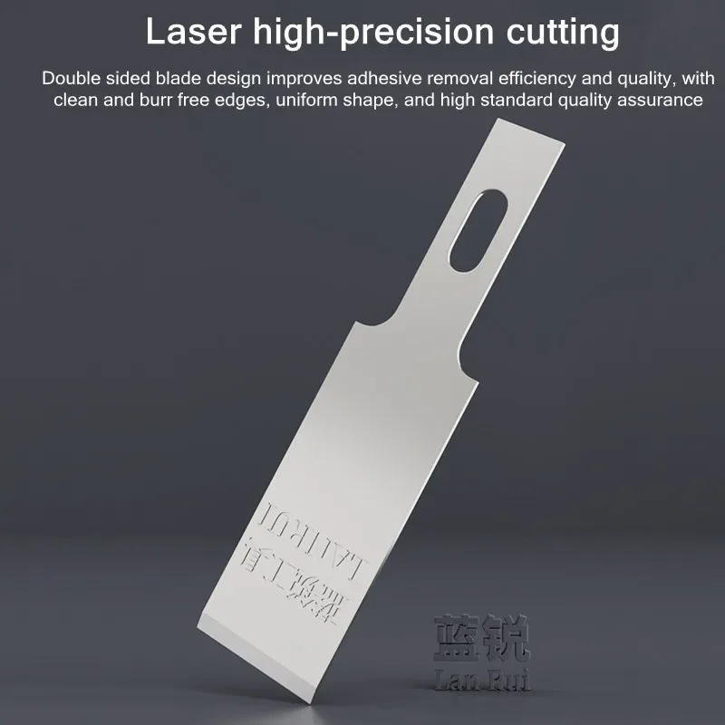 LANRUI 007 CPU Cold Blade Competitive Shovel High Precision Alloy Tool Steel Glue Removal IC Chip Disassembly Repair Blade Set