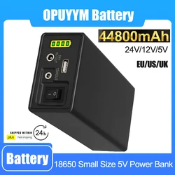 Power Bank 12V  24V Auxiliary Battery  Rechargeable Lithium battery 18650 44800mAh Auxiliary Large Capacity 18650  UPS Battery