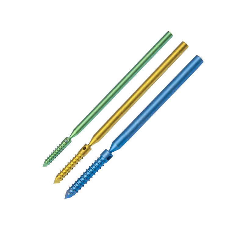 Orthopedic Surgical Instrument Threaded Suture Anchor Artificial Ligament Hollow Tube Veterinary Tool Titanium Alloy pet