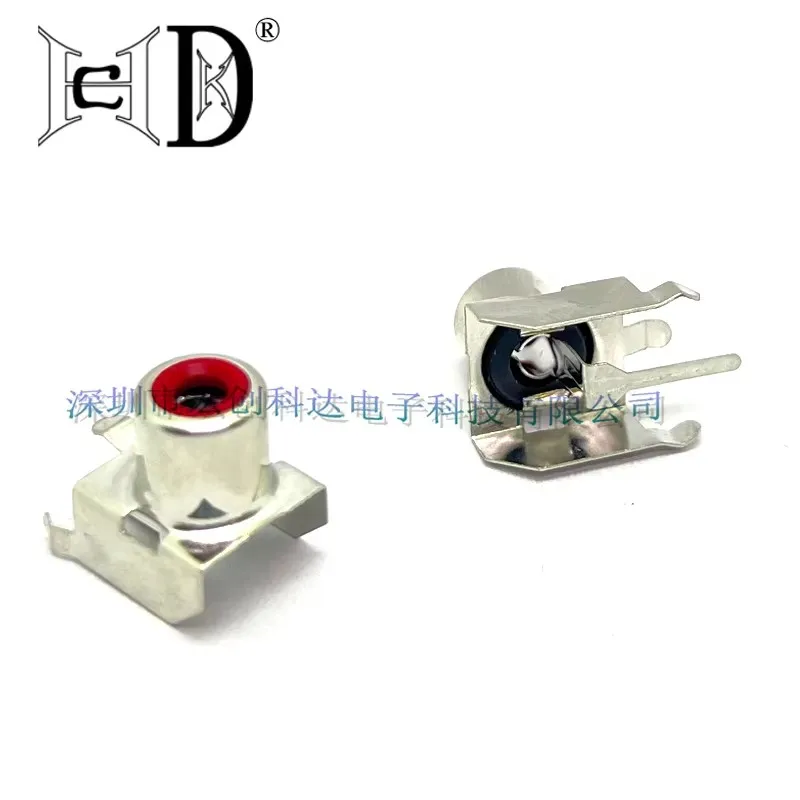 5PCS RCA metal single hole lotus audio interface socket AV-103B AV-8.4-3 Headphone socket connector Red Yellow white