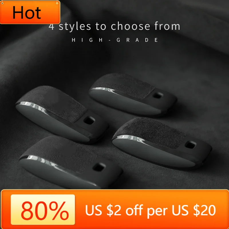 

Interior Mouldings Car Key housing suede For Mercedes Benz A C E S G Class GLC CLA GLB GLS e300l c260l c200l a200 glc260 W177 W2