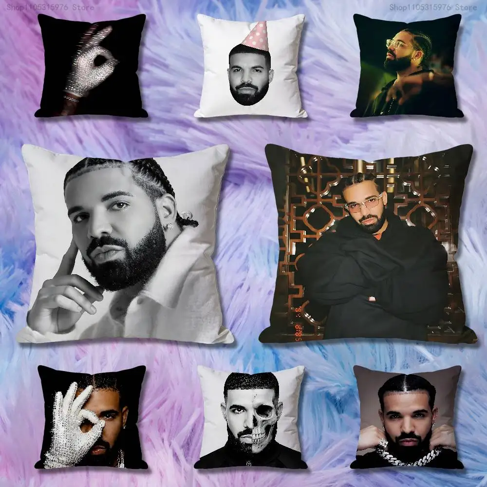 D-Drakes-S Icema Habibti Anime Celebrity Merchandise All-Match Printed Pillow Case Sofa Car Office Room Decoration Protector