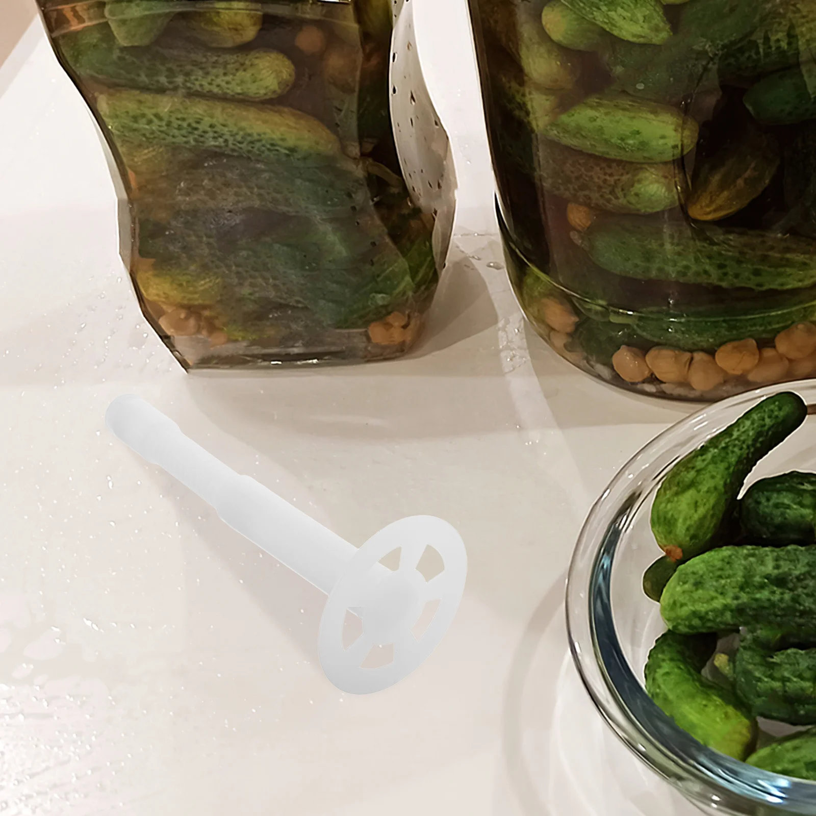 

2Pcs Pickling Jar Press Plate Adjustable Fermenting Weight for Mason Jar Sauerkraut Vegetable Fermentation Kit Canning Supplies