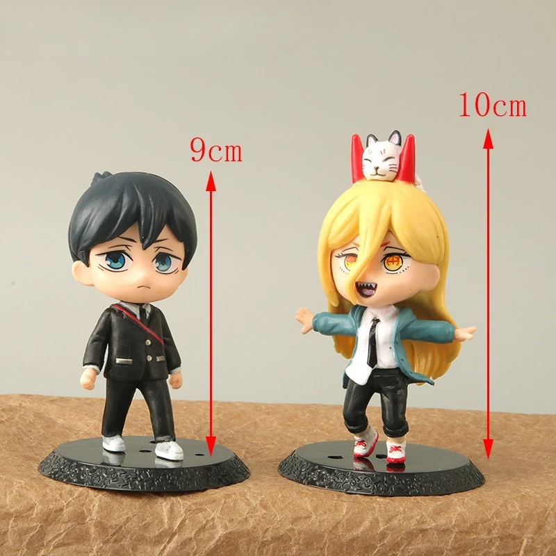 7pcs Chainsaw Man Anime PVC Denji Pochita  Desktop Decoration Collection Model Set Kids Toys Gift