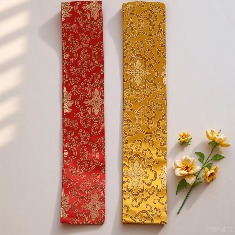 

2Pcs Calligraphy Scroll Storage Bag Polyester Material Dust Damp Resistant Portable Artwork Protection for Painting Scrolls