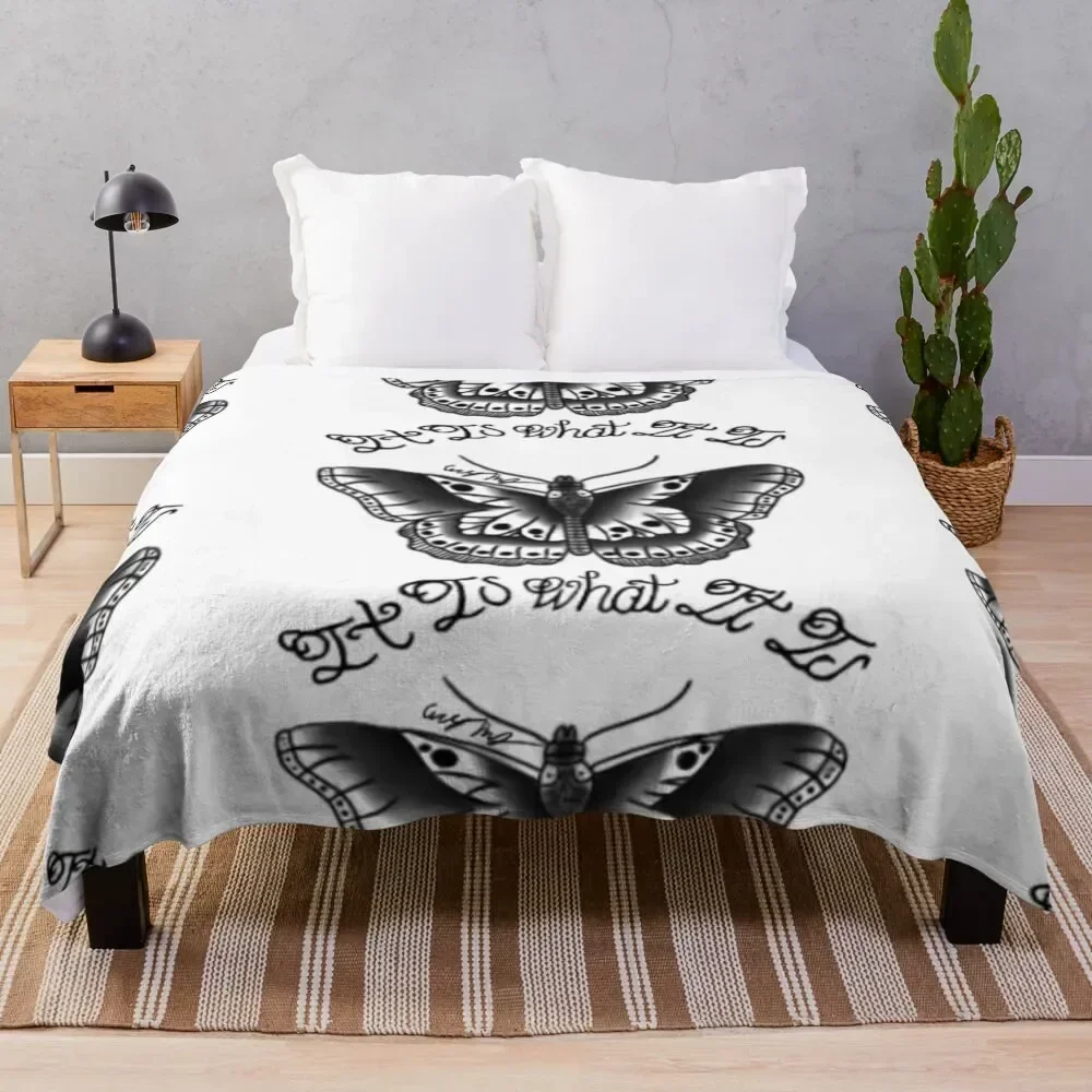 

It Is What It Is Tattoo Set Throw Blanket sofa bed For Baby Sofa Vintage Blankets