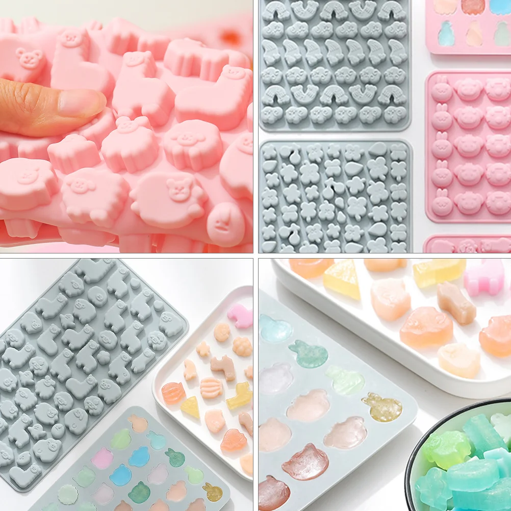 2 Pcs Chocolate Silicone Mold DIY Baking Candy Alpaca Alpaca-Shape Homemade Gumballs