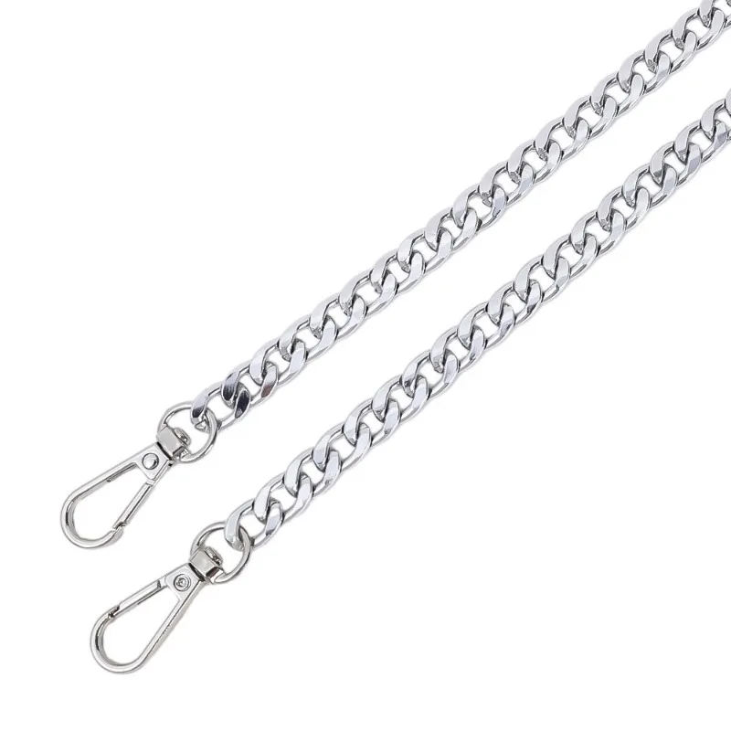 120cm Metal Aluminum Diy Bag Chain Replacement Parts Accessories for Hand-Woven Shoulder Handbag DIY Handmade Detachable Straps